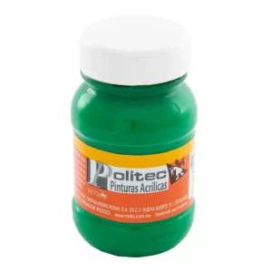 PINTURA ACRILICA MATE 100ML 312 VERDE CLARO. ATADO DE 3 PZAS.