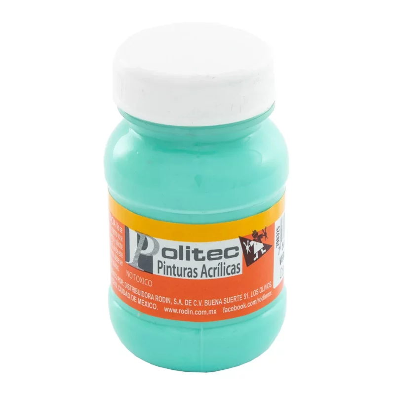 PINTURA ACRILICA MATE 100ML 333 VERDE PALIDO ATADO DE 3 PZAS.