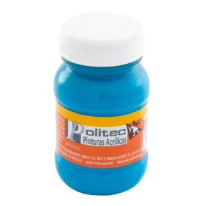 PINTURA ACRILICA MATE 100ML 313 AZUL CELESTE ATADO DE 3 PZAS.