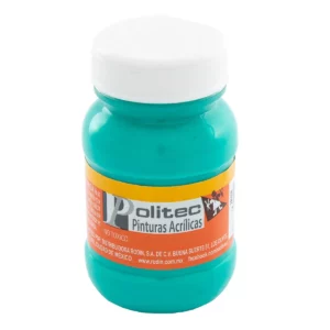 PINTURA ACRILICA MATE 100ML 324 TURQUESA ATADO DE 3 PZAS.