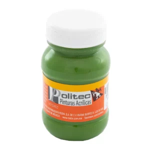 PINTURA ACRILICA MATE 100ML 328 VERDE HOJA ATADO DE 3 PZAS.