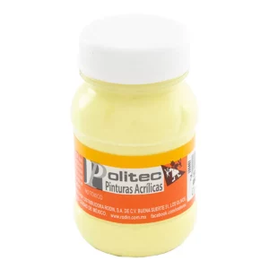 PINTURA ACRILICA MATE 100ML 329 AMARILLO PASTEL ATADO DE 3 PZAS.
