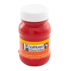PINTURA ACRILICA MATE 100ML 309 ROJO TOLUIDINA ATADO DE 3 PZAS.