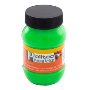 PINTURA ACRILICA FLUOR 100ML 804 VERDE ATADO DE 3 PZAS.