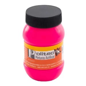 PINTURA ACRILICA FLUOR 100ML 806 ROSA ATADO DE 3 PZAS.