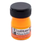 PINTURA ACRILICA FLUOR 20ML 803 NARANJA ATADO DE 12 PZAS.