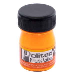 PINTURA ACRILICA FLUOR 20ML 803 NARANJA ATADO DE 12 PZAS.