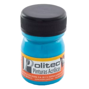 PINTURA ACRILICA FLUOR 20ML 805 AZUL ATADO DE 12 PZAS.