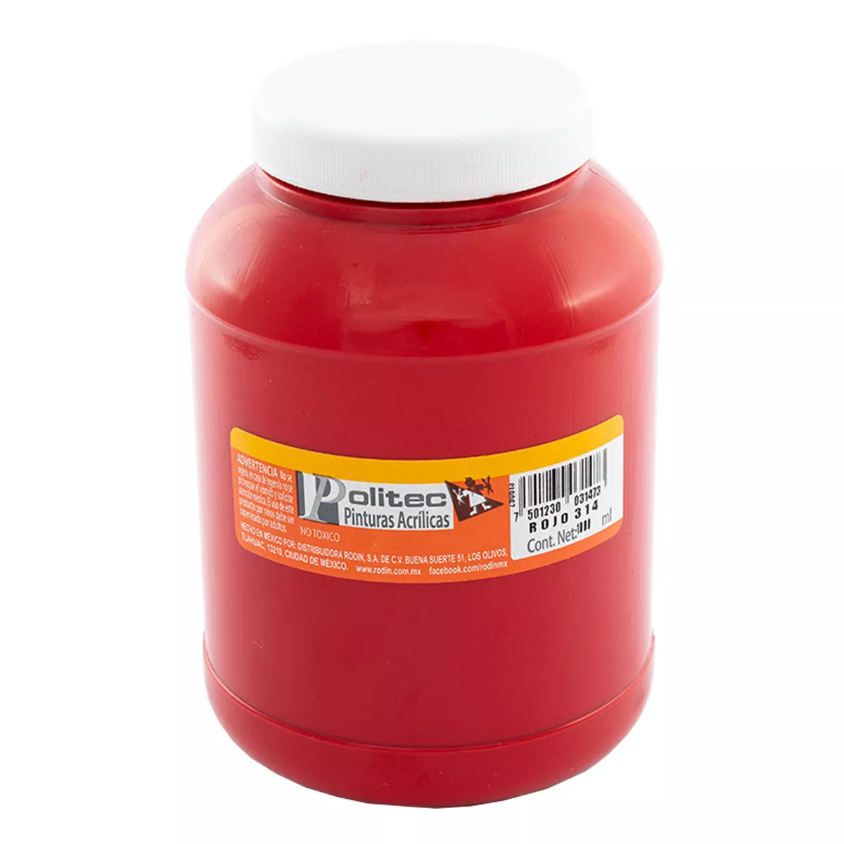 PINTURA ACRILICA POLITEC 1LT ROJO
