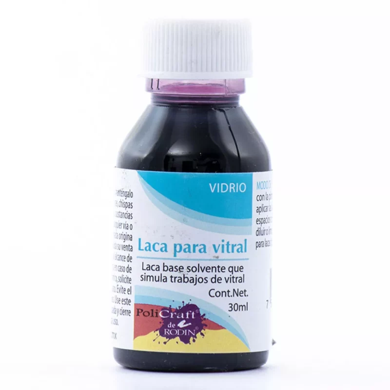 PINTURA VITRAL 35ML 12 VIOLETA ATADO DE 4 PZAS.
