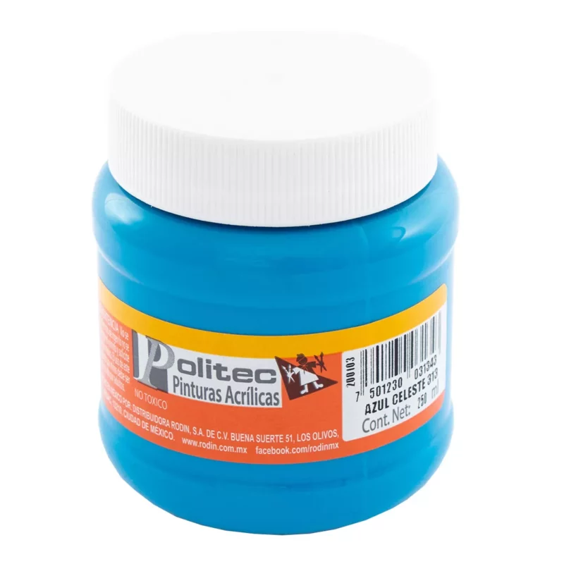 PINTURA ACRILICA MATE 250ML 313 AZUL CELESTE