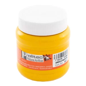 PINTURA ACRILICA MATE 250ML 318 AMARILLO MEDIO