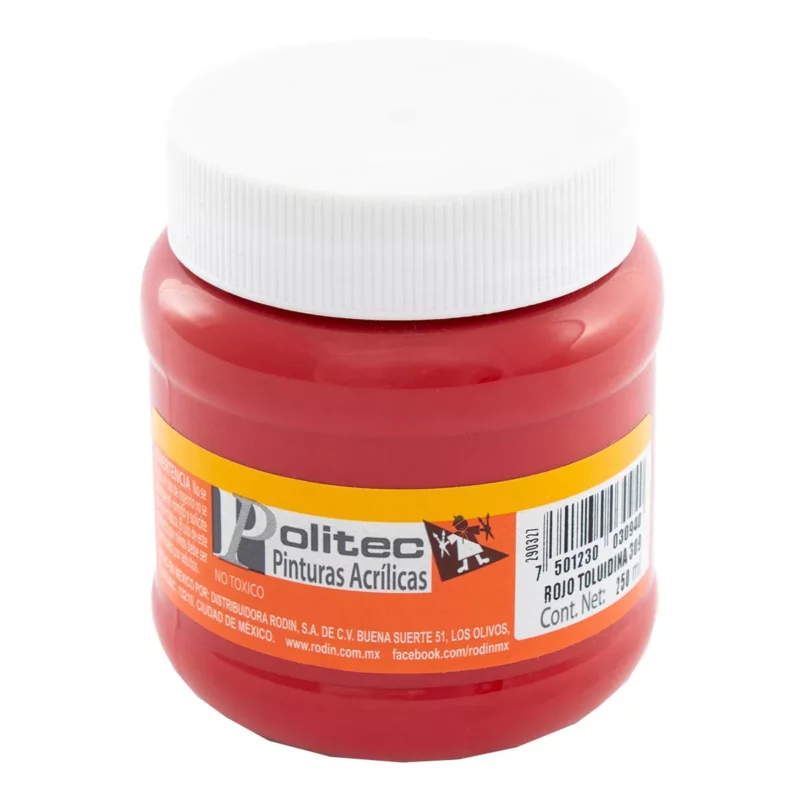 PINTURA ACRILICA MATE 250ML 309 ROJO TOLUIDINO