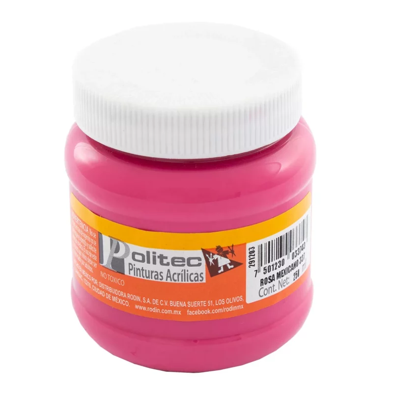 PINTURA ACRILICA MATE 250ML 337 ROSA MEXICANO