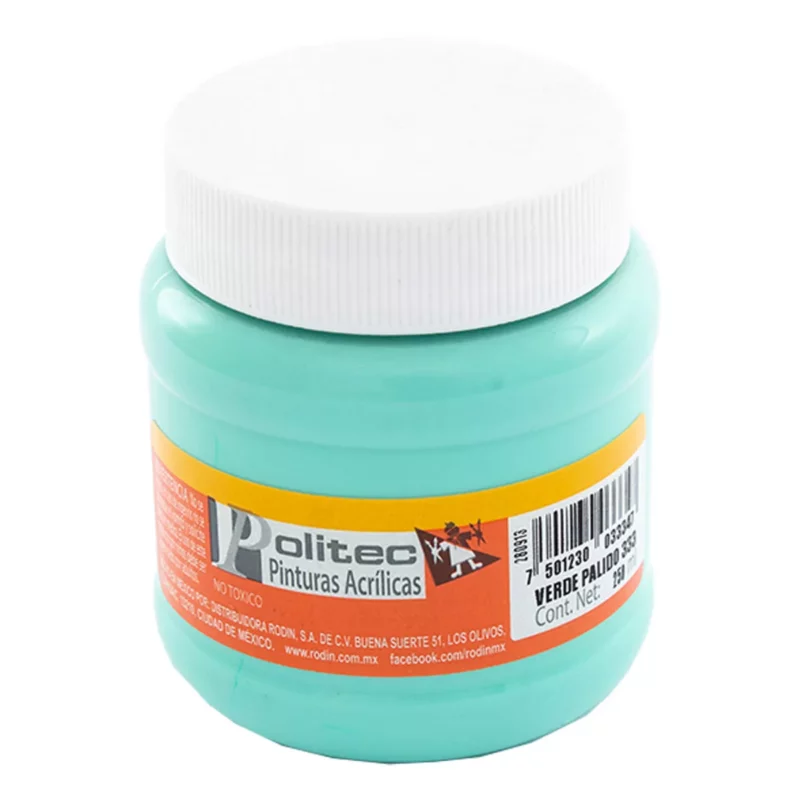 PINTURA ACRILICA MATE 250ML 333 VERDE PALIDO