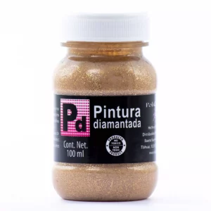 PINTURA DIAMANTADA RODIN 100ML ORO ATADO DE 3 PZAS.