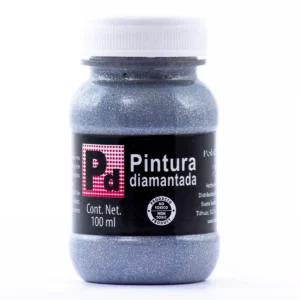 PINTURA DIAMANTADA RODIN 100ML PLATA ATADO DE 3 PZAS.