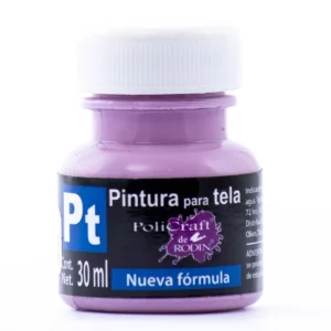 PINTURA TELA POLICRAFT 30ML 1311 VIOLETA CLARO ATADO DE 10 PZAS.
