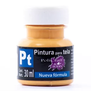 PINTURA TELA POLICRAFT 30ML 1327 AMA CLA ATADO DE 10 PZAS.