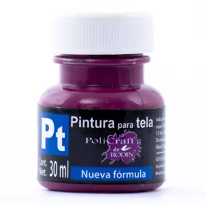 PINTURA TELA POLICRAFT 30ML 1335 MALVA ATADO DE 10 PZAS.