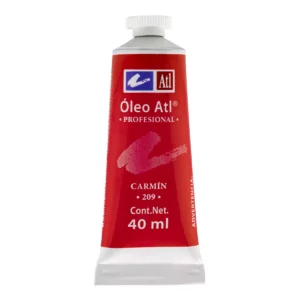 PINTURA OLEO ATL 40ML 209 CARMIN ATADO DE 3 PZAS.