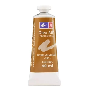 PINTURA OLEO ATL 40ML 233 OCRE AMARILLO ATADO DE 3 PZAS.