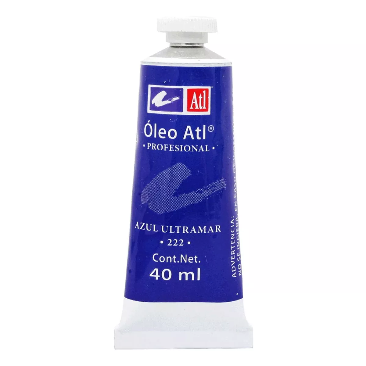 PINTURA OLEO ATL 40ML 222 AZUL ULTRAMAR ATADO DE 3 PZAS.