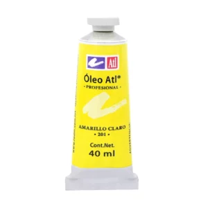 PINTURA OLEO ATL 40ML 201 AMARILLO CLARO ATADO DE 3 PZAS.