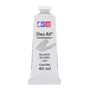 PINTURA OLEO ATL 40ML 235 BLANCO DE ZINC ATADO DE 3 PZAS.