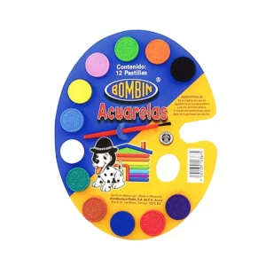 ACUARELA C/12 + 1 PINCEL ATADO DE 10 PZAS.