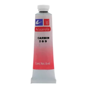 ACUARELA ATL 8ML 209 CARMIN ATADO DE 12 PZAS.