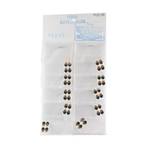 OJOS CALCOMANIA C/10 NO. 05 VERDE