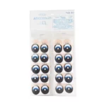 OJOS CALCOMANIA C/10 NO. 20 AZUL