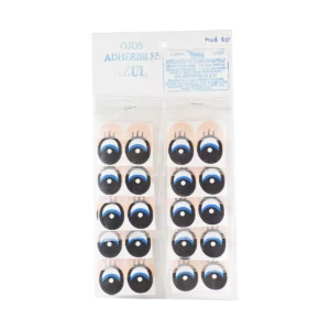 OJOS CALCOMANIA C/10 NO. 20 AZUL
