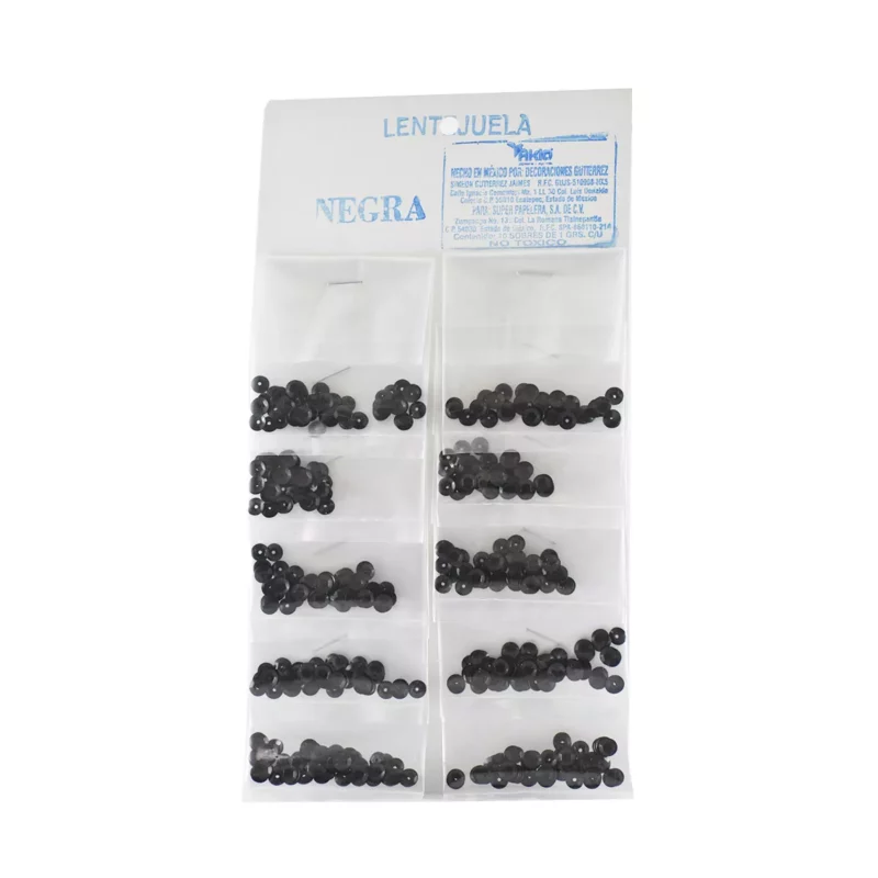 LENTEJUELA C/10 NEGRA