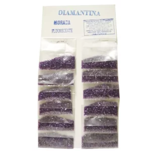 DIAMANTINA C/12 FLUORESCENTE MORADA