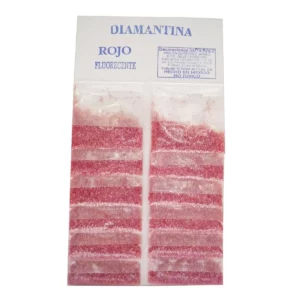 DIAMANTINA C/12 FLUORESCENTE ROJO