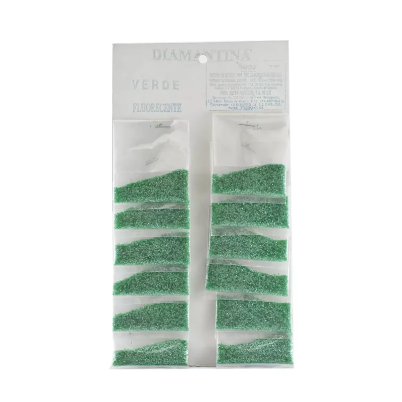 DIAMANTINA C/12 FLUORESCENTE VERDE