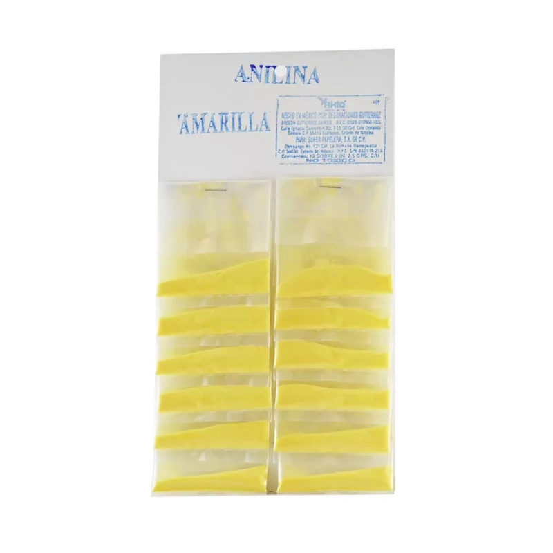 ANILINA C/12 AMARILLA