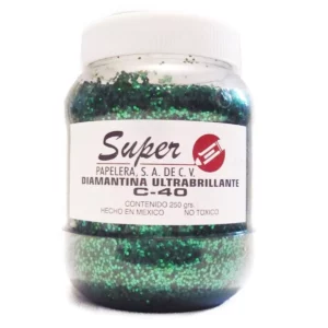 DIAMANTINA 250GRS VERDE BANDERA
