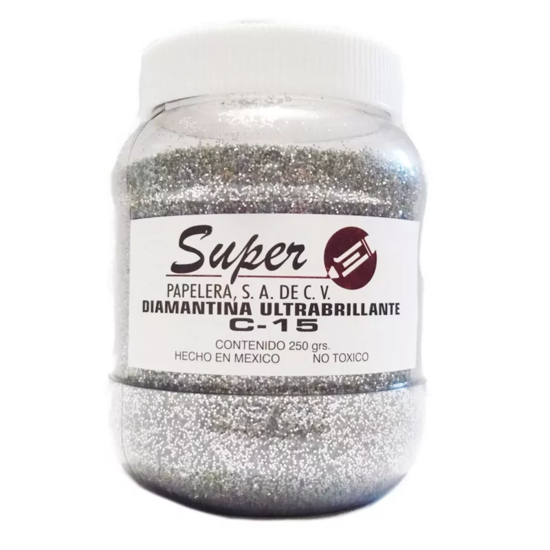 DIAMANTINA FINA 250GRS PLATA