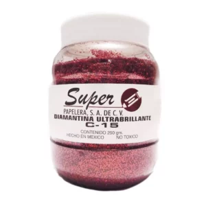 DIAMANTINA FINA 250GRS ROJO