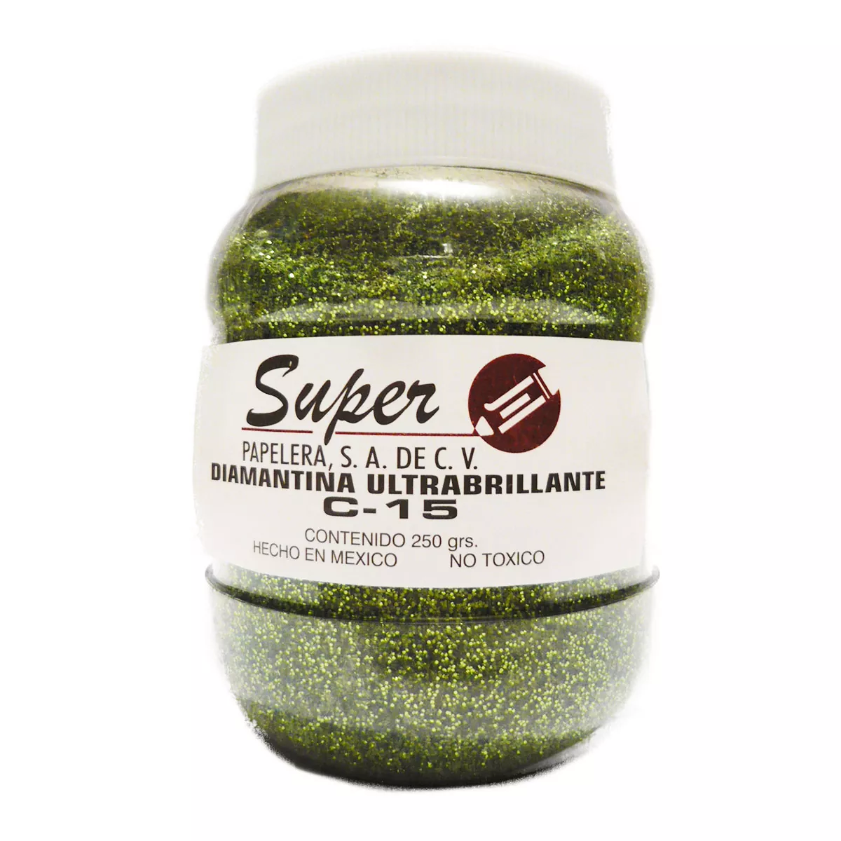 DIAMANTINA FINA 250GRS VERDE BANDERA