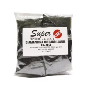 DIAMANTINA 20GRS NEGRO ATADO DE 10 PZAS.