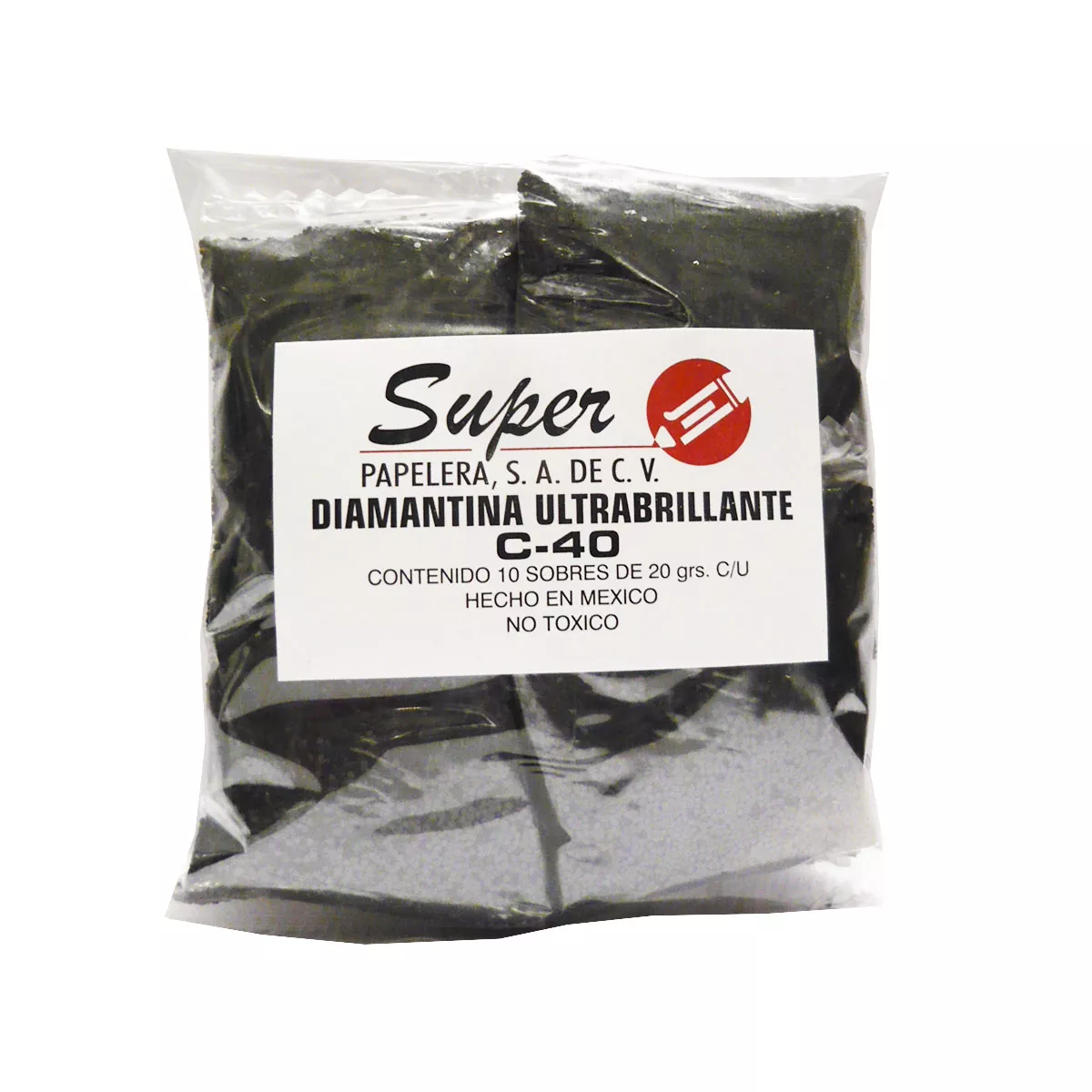 DIAMANTINA 20GRS NEGRO ATADO DE 10 PZAS.