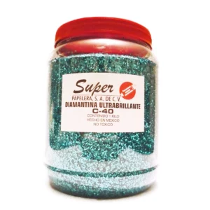 DIAMANTINA 1KG AZUL TURQUESA