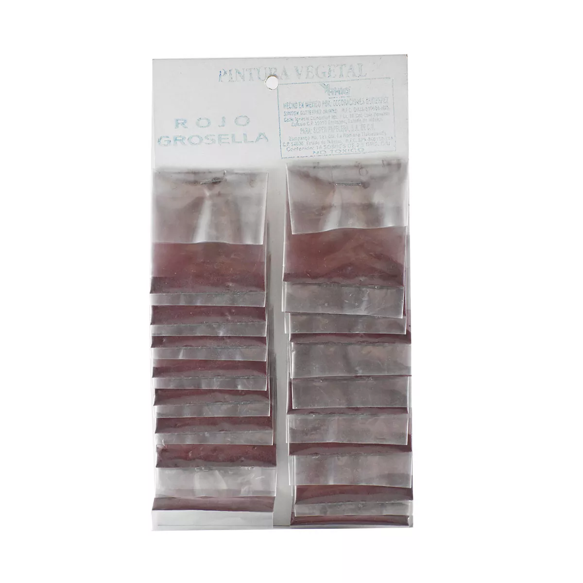 PINTURA VEGETAL C/16 ROJO GROSELLA