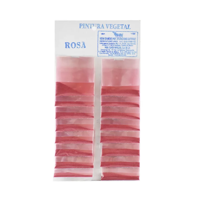 PINTURA VEGETAL C/16 ROSA