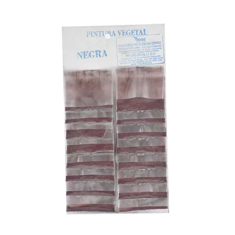 PINTURA VEGETAL C/16 NEGRO