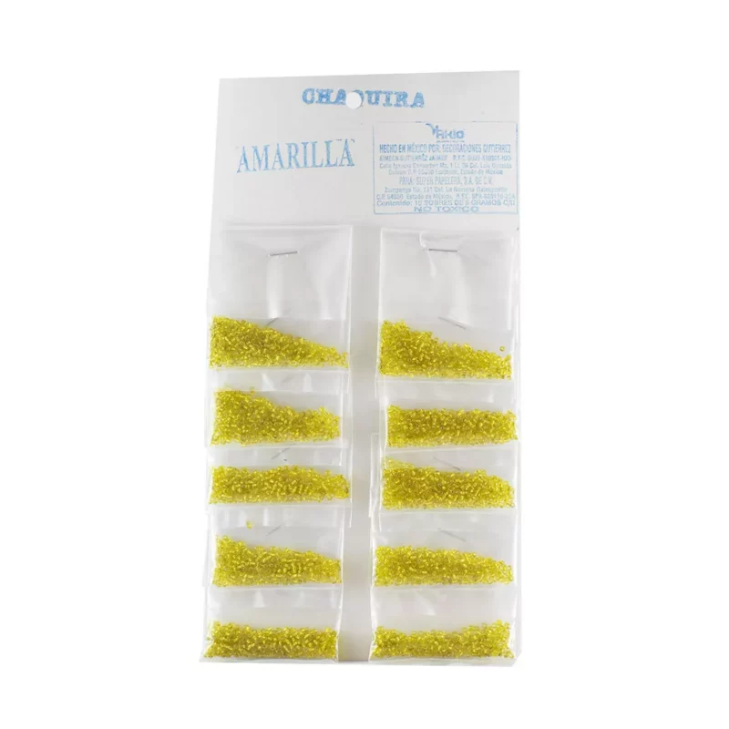 CHAQUIRA 5GRS C/10 AMARILLO